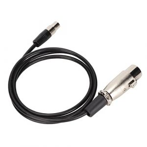 3 Broches Mini XLR Femelle Câble XLR À Mini XLR Câble PVC XLR Câble XLR Femelle À Mini XLR Femelle 3.3Ft Microphone Câble pour Akg K240 K240S K240Mk II K141 Casque (Eugeeu, neuf)