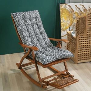 Coussin Bain de Soleil Lounge Rocking Chair Coussin Transat de Jardin Coussin Transat Fauteuil Relax Lounge épais Pad Coussin de Chaise Longue de Patio Doux Matelas ( Color : W , Size : 48*122CM ) (AlienGi, neuf)
