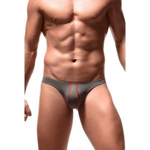 Newsywell Hommes String en Soie Glacée Bikinis G-String Low Rise Pouch Tanga Slip Briefs sous-vêtements Gris XX-Large (Newsywell, neuf)