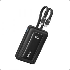 Anker Zolo Power Bank, Batterie Externe Portable Rapide 30 W 10 000 mAh avec c&acirc;bles USB-C*2 certifi&eacute; MFi, 2 Ports, Batterie pour iPhone s&eacute;ries 17/16/15, MacBook, Galaxy, et Autres (AnkerDirect FR, neuf)