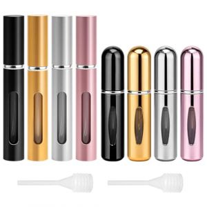 MAIXINNEW 8 Pièces Vaporisateur Parfum Rechargeable 5ml, Flacon Parfum Vide Verre, Vaporisateur de Sac Rechargeable 5ml pour Extérieur Fête Mariage (DGMAIXIN, neuf)