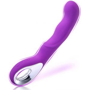 Magic W&agrave;nd V&icirc;br&ocirc;m&acirc;ss&egrave;ur V&icirc;br&agrave;nt Femme, M&agrave;sseur Sans Fil Avec Mode De M&agrave;ssāge P&eacute;rsonnelle &eacute;lectriques &eacute;tanche USB Rechargeable M&agrave;sseur Nuque Epaule Dos G28 (wushizhongERT, neuf)