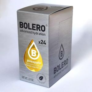 Bolero PINEAPPLE 24x3g | Jus en poudre sans sucre, édulcoré à la stévia + vitamine C | pour enfants et sportifs | sans gluten, végétalien | saveur d'ananas (Bolero Adria, neuf)