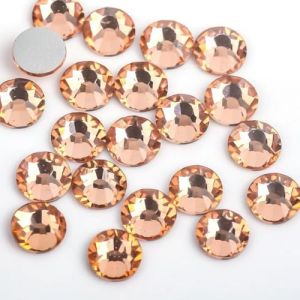YTYHFEM Rose Clair/Rose/Fuchsia/Siam Verre Nail Art Strass SS3 ~ SS34 Ongles en Cristal décorations Non correctrices-Light Peach-SS6 1440 pièces (qichunxianshuaideyongshangmaoxinggerenduzioz, neuf)