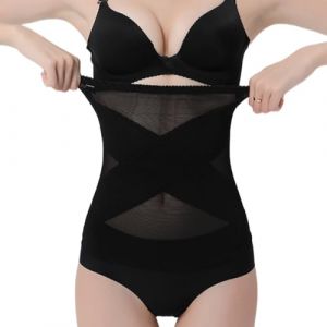CATOR Ceinture Post Accouchement, Récupération Ceinture Abdominale Gainante, Une pièce Réglable Respirant Ventre Plat Gaine Post-Partum pour Récupération Après la Grossess - Noir - XXL (QUQU JIANING, neuf)