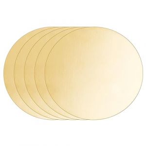 OLYCRAFT 5 Pcs Feuille de Laiton 60mm Feuille de Laiton Ronde 0.8mm d'épaisseur Plaque Ronde en Laiton Disque en Laiton doré Feuille de métal Ronde pour l'emboutissage de modèles DIY Crafts (OLYCRAFT EU, neuf)
