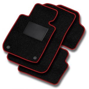 MOTOS Basic Tapis voiture en velours destin&eacute; &agrave; Renault Kadjar 2015-2022 - Basic, Mat&eacute;riau, Rouge - D&eacute;couvrez un nouveau confort de conduite avec un jeu de tapis de sol voiture en velours pour votre ta (MOTOS EU, neuf)