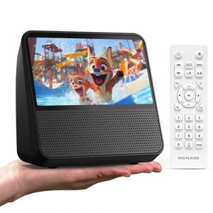 Lecteur DVD Portable avec &eacute;cran, 4000mAh Batterie, Bluetooth/USB/AV/M&eacute;moire, Luminosit&eacute; R&eacute;glable, Multizone Lecteur DVD/CD Portatif pour TV, Longs Trajets en Voiture (Noir) (GAONAWAY, neuf)
