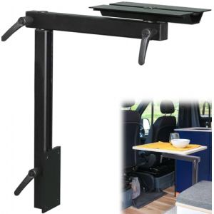 HWHongRV Pied de table de camping-car, pivotant à 360 degrés, amovible en alliage d'aluminium de qualité supérieure, accessoires réglables pour camping-car, ponton, camion, remorque de voyage (Home on wheels, neuf)