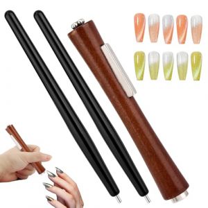 lasuroa 3pcs Kit Aimant Œil Chat Ongles, 3 en 1 Puissant Multifonction Bâton Magnétique Ongle Vernis Gel & Stylo Magnétique Ventouse à Bille d'Acier pour Maison Salon Studio Outil Décoration d'Ongles (YESIONG, neuf)