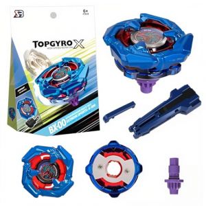 Spinning Deluxe Set,Gyroscope Un Tout Nouveau Monde de toupies avec 1 d&eacute;marreur et 1 toupie, &agrave; Assembler avec et en 2 clics (FETYJKLVB, neuf)