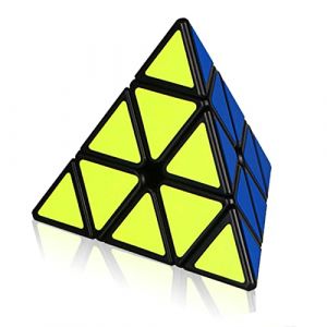 EACHHAHA Pyraminx Cube,Pyramide Speed Cube,Professionnel, Lisse, Haute tolérance aux pannes,Convient aux Exercices de compétition, aux Cadeaux d'anniversaire et aux Chaussettes de Noël remplissantes (EACHHAHA, neuf)