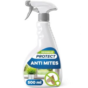 GEROBUG Spray Anti-Mites 500 ml - Lutte simple contre les mites alimentaires & les mites des vêtements - Protection contre les mites pour armoire, placard, appartement, vêtements, tapis & cuisine (RGO Expert GmbH, neuf)