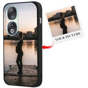 Xylota Coque Personnalisée pour Huawei Honor 90 5G 6,7", Personnalisable Étui avec Votre Propre Photo Image, Personnaliser Custom Housse de Protection TPU Bumper Cover pour Huawei Honor 90 5G, Noir (AMCREST HOLDINGS, neuf)
