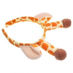 VICASKY Bandeau Cornes de Girafe en Peluche Mignon pour Femme et Fille Bandeau Cosplay Oreilles Girafe Accessoire Cheveux Léger pour Fête Anniversaire et Déguisement (Micanties, neuf)