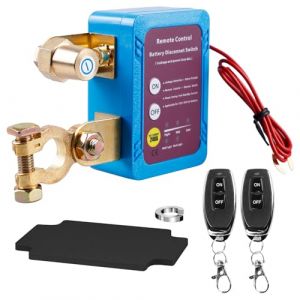 Coupe Circuit Batterie 12V 240A Coupe Batterie Voiture,Coupe Circuit avec 2 T&eacute;l&eacute;command&eacute;s Sans Fil,Interrupteur D'arr&ecirc;t Automatique,Interrupteur de Batterie &agrave; Distance pour Voiture Camion Bateau (ShopHop Business, neuf)