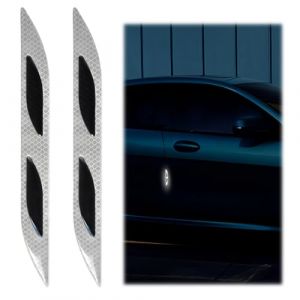 2 pcs Universal protection voiture, White protection pare choc voiture, Réfléchissant la nuit. (QUQU JIANING, neuf)