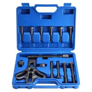 FreeTec 13pcs Arrache Volant Magnetique, 75-105mm Extracteur de Volant de Direction, Universelle Kit Extracteur de Equilibreur Harmonique pour Démontage Volant Moteur Moto Voiture (Bleu) (FreeTec, neuf)