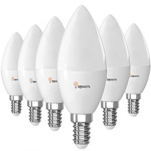 BHMAOYN 12V-24V E14 C37 LED 7W Bougies Ampoule Blanc Neutre 4000K,&eacute;quivalent Ampoule Incandescente 60W,Angle du faisceau 270&deg; 500LM,Per Nave Yacht,Impianto solare,Garage CabinaLot de 6 (BHMAOYN, neuf)