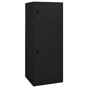 Armoire à selles Noir 53x53x140 cm Acier,Équipements Sportifs,Loisirs de Plein air,Équitation,Accessoires de harnachement pour Chevaux,Accessoires de selles,27.7 kg,Noir,339601 (JOINMEE, neuf)