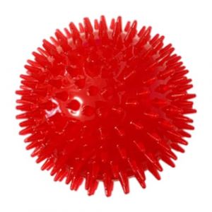 Liummrcy Balle couinante pour Chien, Jouet à mâcher à Picots, Non Toxique, pour Nettoyage des Dents des Chiots, Rouge, 6 cm, balles pour Animaux de Compagnie (Alinglin, neuf)