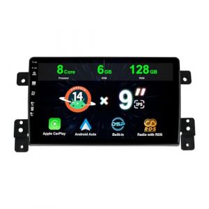 MISONDA 2 Din 6GB + 128GB Android 14 Autoradio pour Suzuki Grand Vitara 2005-2015 Gratuite Caméra+MIC Support Commande au Volant 4G WiFi Dab Carplay DSP RDS BT5.0 FM (Cesuny, neuf)
