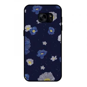 KARTXITAI Coque Compatible avec Samsung Galaxy S7,Housse &Eacute;tui de Protection en Silicone en Gel TPU Souple Case Cover Ultra Douce Emp&ecirc;che Rayures Shock-Absorption - Fleurs Bleues Blanches (KARTXITAI, neuf)