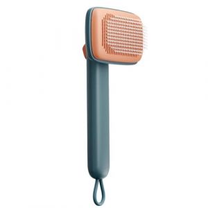 Brosse &agrave; poils de chat &ndash; Brosse &agrave; poils de chien avec lani&egrave;re, outil de massage r&eacute;glable, toilettage doux pour chiots, lapins, poign&eacute;e ergonomique robuste, accessoire de soins pour animaux de qualit&eacute; (pengtui, neuf)