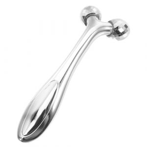 UKCOCO Rouleau de Massage Facial Portable Argent&eacute;, Outil de Modelage 3d pour Raffermissement et &Eacute;clat, Rouleau Anti-&acirc;ge pour Peau Mature, Soin Visage Quotidien, R&eacute;duit Poches et Fatigue (Fruitscher, neuf)