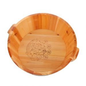 minkissy Bassine De Trempage En Bois Bassin De Lavage Pour Bol De Pédicure Seau De Bain Portable Pour Usage Domestique Ou Voyage (Master Self, neuf)