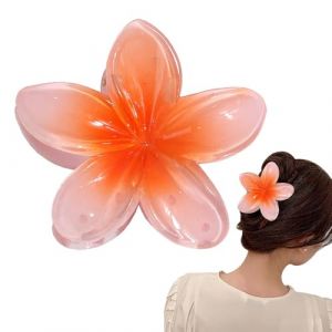 Pince &agrave; cheveux hawa&iuml;enne en forme de fleur hawa&iuml;enne pour les vacances, forte tenue antid&eacute;rapante, accessoires de style pour voyage, plage, vacances, festival d'&eacute;t&eacute; (Ncshuqiangyong, neuf)