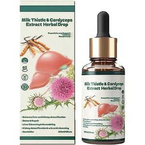 Tinaherbs Milk Thistle Cordyceps Drops Soutien puissant du foie - D&eacute;tox & R&eacute;paration (Yangjiangshixianruopashangmaoyouxiangongsi, neuf)