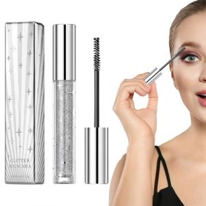 Question Beauty Mascara paillet&eacute; pour femme, rehausseur de cils recourb&eacute; imperm&eacute;able, mascara &eacute;paississant longue dur&eacute;e, maquillage scintillant argent et or pour les f&ecirc;tes et le cosplay (chuaniaiete, neuf)