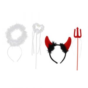 HAPINARY 2ensembles Accessoires De Cosplay Pour Diadème Et Ange Et Démon Costume De Performance Pour Fête Et Spectacle (Gan Gardner, neuf)
