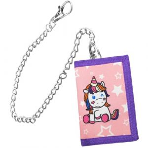 XPEX 1 Pi&egrave;ces Porte Monnaie Enfant Avec Cha&icirc;ne, 12*8*1Cm Portefeuille Enfant Rfid, Orte Monnaie Pour Enfants Pour Gar&ccedil;ons Et Filles, Portefeuille De Dessin Anim&eacute; Avec Fermeture &Eacute;clair (bloc,C) (A) (UAB "DAFUHUA LT", neuf)