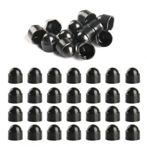 50 PcsCache Ecrou M5, Cache-&eacute;crous M5, Cache Vis en Plastique, Capuchons de Protection en Plastique &agrave; D&ocirc;me pour &eacute;crous visCache Boulons Hexagonaux, Bouche-trou (ShiJiuYou, neuf)