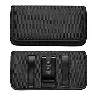 &Eacute;tui de Ceinture Horizontal pour Doro 1360 1361 Liberto 8031 8030 820 Mini Orange Neva Start Rise 54 Alcatel 1 SFR Altice S42 Clip Ceinture Coque Holster Oxford Sacoche Smartphone Protection (ABCTenuk, neuf)