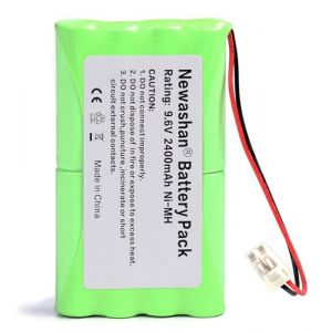 NEWASHAN Batterie pour Somfy 2400720 5008956 5071688 9001001 Moteur Freevia Axovia Evolvia Passeo GDK SGA SGS de Portail Porte de Garage M3 HR15/51 Rechargeable Ni-MH Piles Accu 2400mAh 9,6V (newashan, neuf)