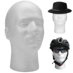 T&ecirc;te de Mannequin en polystyr&egrave;ne de 11 pouces, t&ecirc;te en mousse r&eacute;aliste, facile &agrave; fixer, facile &agrave; nettoyer, support perruque pour perruques, chapeaux, accessoires en mousse (anyukpqbj, neuf)