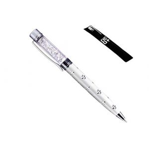 NEO+ Stylo à bille de qualité avec cristaux. GRATUIT 1 REMPLISSEMENT (BLANC) (ONLINE UK SELLER LTD, neuf)