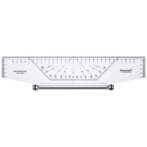 35 cm 350 mm Règle Roulante Parallèle Multi-usage Rapporteur Professionnelle Dessin Technique Industriel Architecture Ingénierie Ingénieur (Bocianelli, neuf)