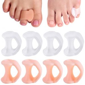 GXGM 8 Pi&egrave;ces S&eacute;parateur Orteils,S&eacute;parateurs d'Orteils Orthese Pour Chevauchement Orteil,Marteau Orteil Correcteur De Coussinets En Gel Et Lisseur Pour Soulager La Pression Du Pied (GXGM, neuf)