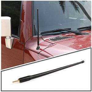 METYOUCAR Antenne originale en ABS et acier inoxydable de 33,3 cm pour Toyota Tundra/FJ Cruiser - R&eacute;sistante au lavage - Antenne radio courte (34 cm) (Car club Accessories, neuf)