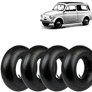 4 Chambres &agrave; Air 125/135-12 Valve en Caoutchouc TR13 Compatible Pneu Fiat 500 EPOCA 126 APE (Fusaro Group, neuf)
