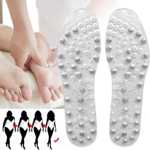 Semelle magnetique amincissante, Semelle reflexologie Plantaire, Semelles Chaussures orthop&eacute;diques favorisant la Circulation Sanguine, lavables et d&eacute;coupables,38 (LXH-AMZ, neuf)