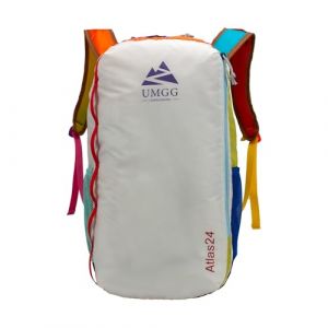 UTIAMIAOGONGO Ultral&eacute;ger Sac &agrave; Dos de Randonn&eacute;e 24L, &Eacute;tanche Sac &agrave; dos de Voyage pour Femme Homme Sac &agrave; Dos Pliable pour les Voyages en Ville, Blanc (UMGG, neuf)