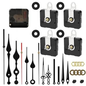 MXTIMWAN Mecanisme Horloge Murale, Kit Mécanismes de Mouvement d'Horloge à Quartz Silencieux, Mécanisme d'horloge Murale à Axe Long et Court, pour Rechange Bricolage d’Horloge (maksimswin, neuf)