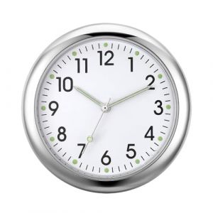 Horloge De Moto De Voiture | Petite Horloge Analogique Lumineuse | Horloges De Remplacement Automobile À Quartz, Horloge À Coller Pour Tableau De Bord De Voiture, Collante Pour Véhicule Automobile (spolert, neuf)