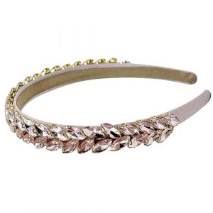 Beimus Serre-t&ecirc;te t&ecirc;te de mort avec strass pour femme et fille - Th&egrave;me &eacute;v&eacute;nement - Motif feuilles de cristal &eacute;tincelant (yuanpintuo, neuf)