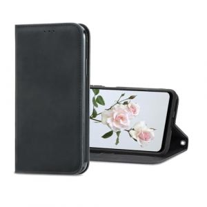 YUEQIAN Coque pour Motorola Moto E14 4G Case, Cuir PU Rétro Folio Rabat Portefeuille Etui, avec [Fente Cartes] [Support] [Fermeture Magnétique] Antichoc Housse, Noir (YUEQIAN-EU, neuf)
